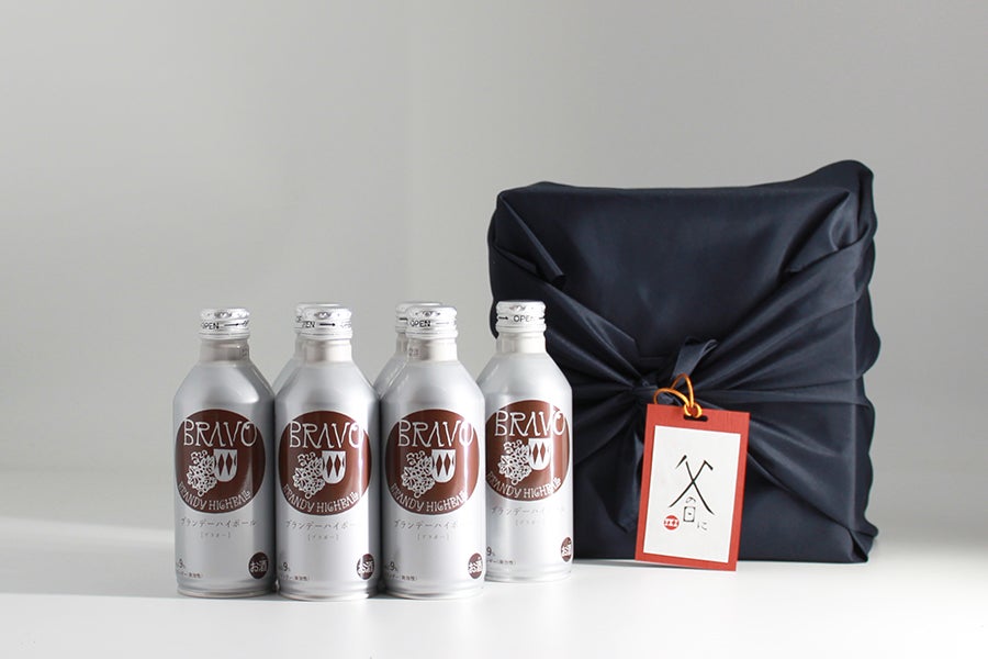 【父の日】ふろしき BRAVO6本セット 720ml 純ブランデーハイボール ブラボー 送料込